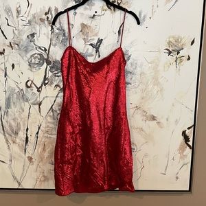 Red sequin dress!